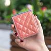 Suitable for Samsung Z Flip6 Fashion Phone Case Z Flip5 Electroplated Glitter Small Fragrant Style Rhombus Leather Case 4th Generation