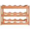 12 Bottle Wine Rack Made of Solid Walnut Wood