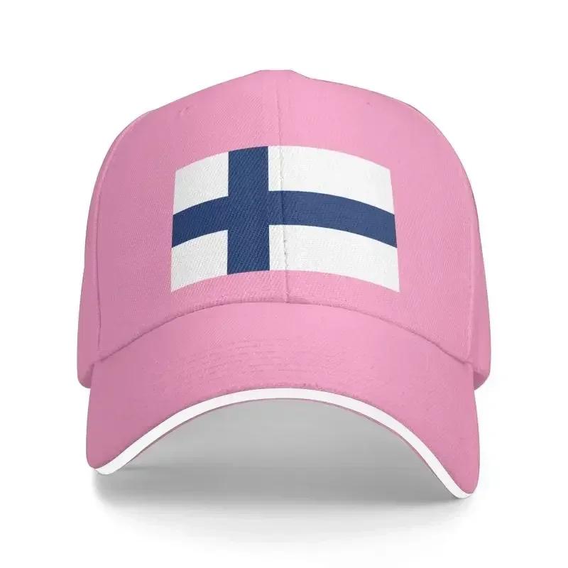 Cappellino da Baseball alla Moda con Bandiera della Finlandia Uomo Donna Traspirante Cappello da Papà Sportivo