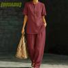 Completi Pantalone Casual Moda Donna Manica Lunga Scollo a V