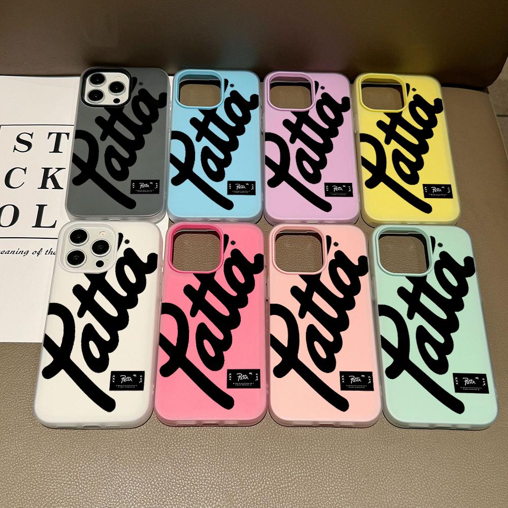 Fashion Styles HOT SALE Patta Silicone Matte Candy Color 2 in 1 Phone Case for iPhone 17 Air 16 15 14 13 Plus 12 11 Pro X XR Max