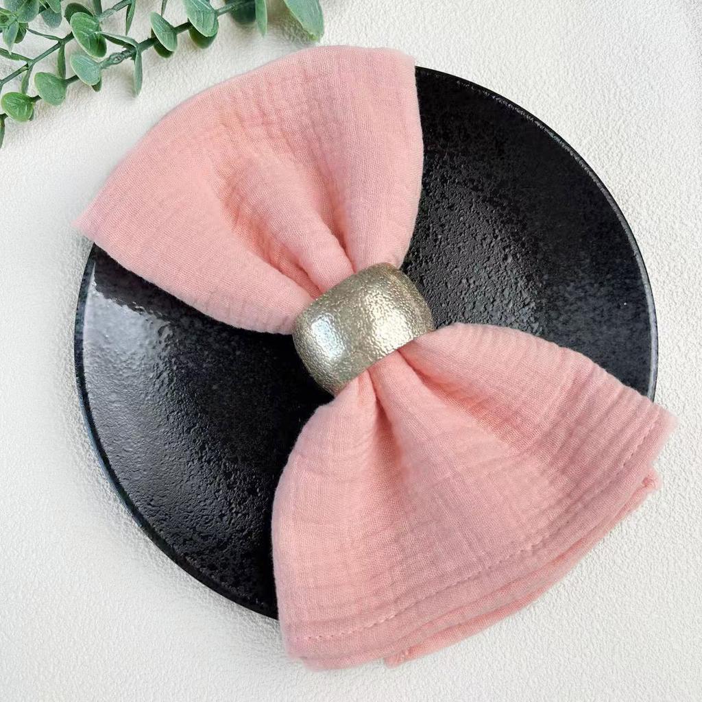 10Pcs 40x40cm Cloth Napkins Pure Cotton Gauze Napkin Handkerchief Cheesecloth Vintage Picnic Party Wedding Table Decoration