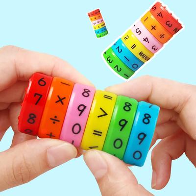 Bambini Numeri Magico Cubo Digitale Giocattolo Montessori Puzzle Gioco Bambini Apprendimento Educativo Matematica Blocco Magnetico Calcola Gioco