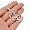 Sterling Silver Chakra Pendant: Multi-Gemstone Healing Jewelry