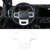 White Steering Wheel Cover Trim Driving Control Decoration For Ford F150 +