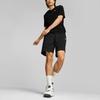 Puma Solid Color Logo Embroidered Elastic Waist Sports Shorts Men shorts Black 537728-01