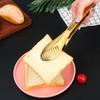 Mehrzweck-Gold-Lebensmittelzange Clips Brot Steak Clip Edelstahl Antihaft Ablassölklemme Heimküchenzubehör Utensilien