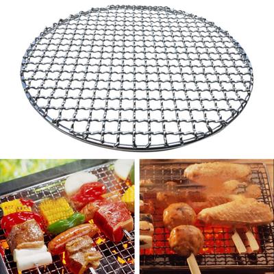 Barbecue Mesh Rustproof Roast Stainless Steel Stackable Design Round Grill Net for Outdoor Smoking