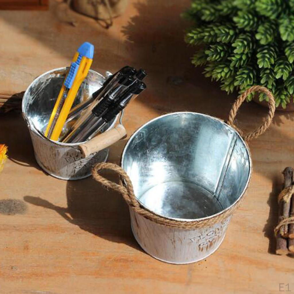 Găleată metalică rustică 3 modele, 10x8cm