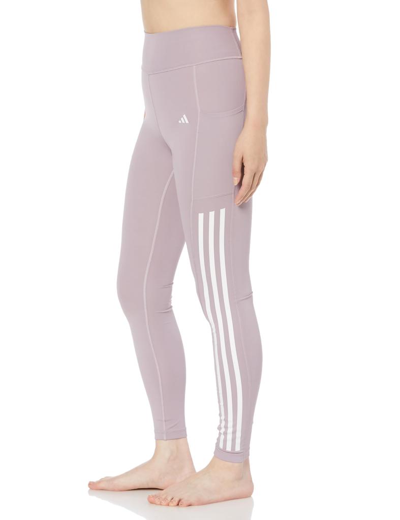Adidas Optime Fig Size 3-Stripes Full-Length Leggings, Women's KLS66, Pre-Loved (IT9129), J/S