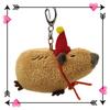 Capybara Plush Pendant Toy Cross-border Stock Squeaky Guinea Pig Keychain Hanging Ornament Stuffed Animal