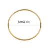Fashion Stainless Steel Bangles Bracelets Gold Color Round Circle Bracelet For Women Party Jewelry 22cm - 18.5cm Long,1 PC