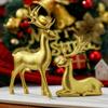Creative Deer Desktop Ornament Modern Sitting/Standing Position Christmas Deer Statue Durable Cute Elk Figurine Living Room