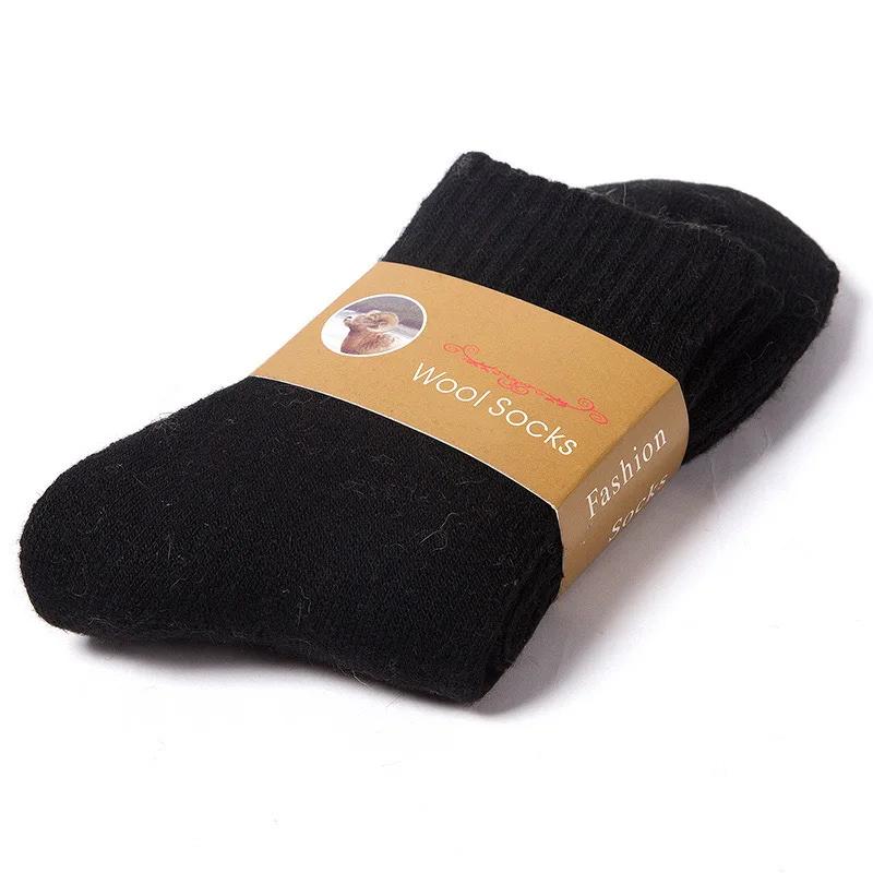 

Winter Warm Thick Towel Bottom Man Socks Wool Male Sock Slipper Sock for Women Merino Wool Socks Against Cold Snow Socks чёрный
