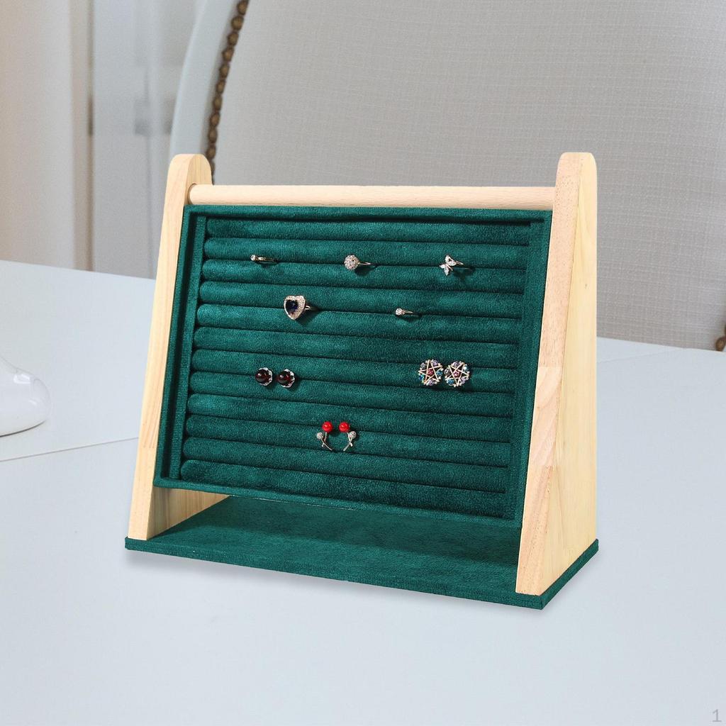 Elegant Ring Holder and Jewelry Display Stand with Stable Base
