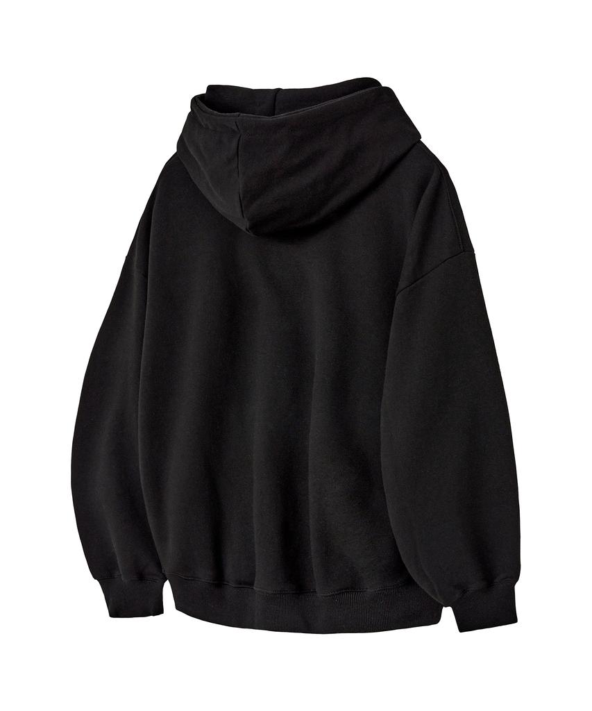 El Point Oversized Hoodie Black