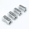 12Pcs Portable Pencil Sharpener Non-Slip Base Single Hole Compact Size Manual Hand Held Pen Sharpener School Stationery Gift