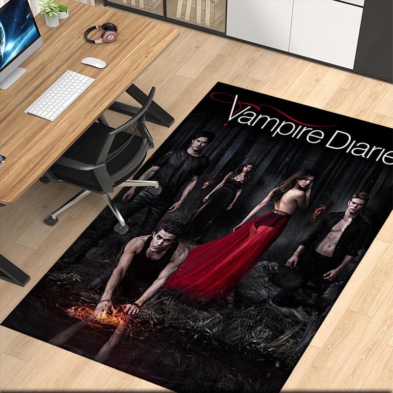 Vampire Diaries Printed Carpet, for Office Chair Living Room Bedroom Kitchen Room Decor Gifts.