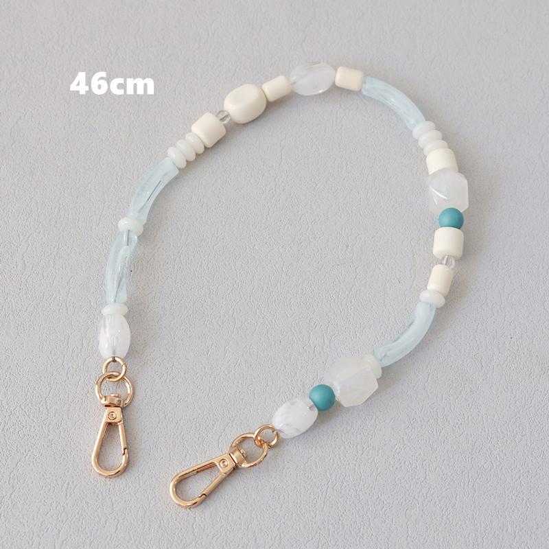 New Woman Bag Accessory Colorful Wood Resin Beads Handcrafted Wristband Acrylic Bag Chains Women Replacement Bag Handle Chain