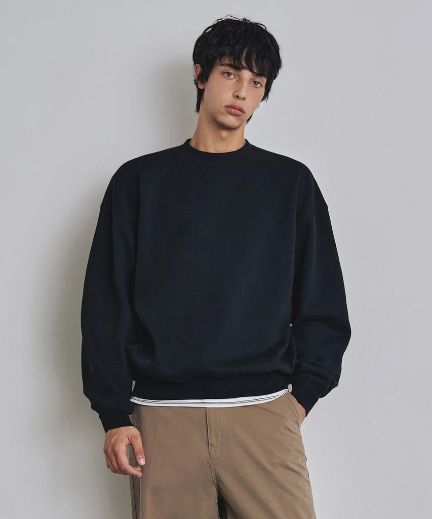 [2Pack] Stonewashed Brushed Sweatshirt & Hoodie Coosts255Ts256