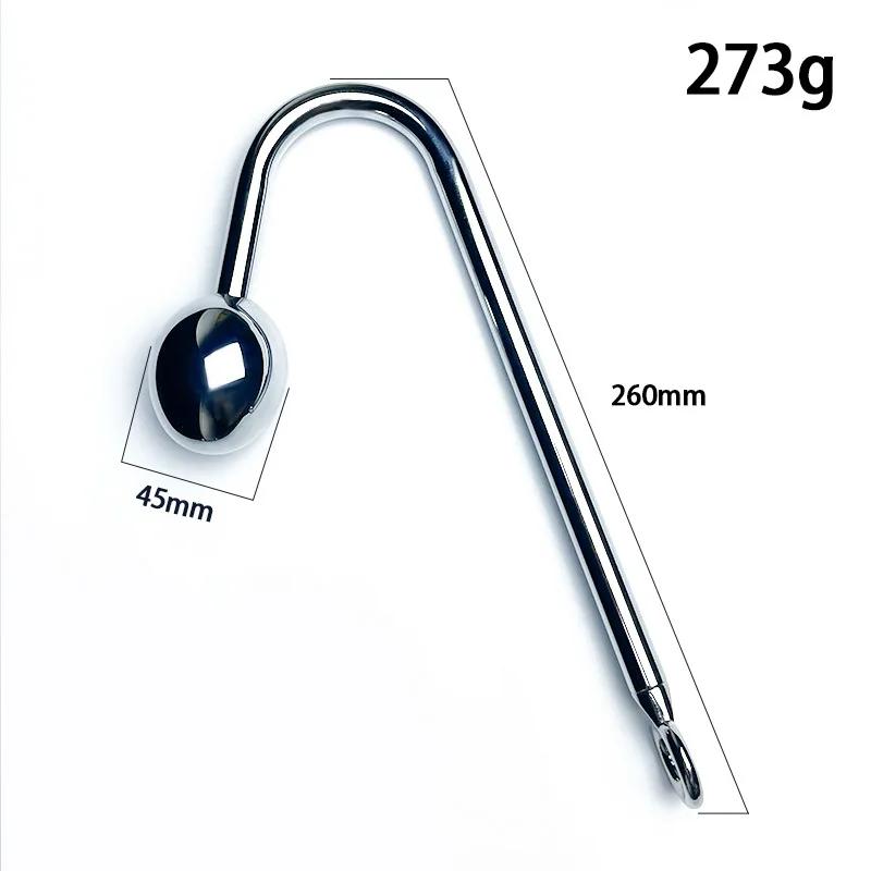 Stainless Steel Anal Hook Anus Balls Metal Anal Dilator Butt Plug Big Anal Beads Prostate Massager Insert Sex Toy for Adult