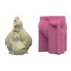 Silicone Plant Pots Mold Vase Mold Hen Shape Creative Flowerpot Molds Silicone Texture Perfect for Making Flowerpot Vase