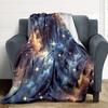 1pc Galaxy Nebula Blanket, Lightweight Flannel Throw Blanket For Sofa, Bed, Travel, Camping, Living Room, Office, Couch, Chair, And Bed