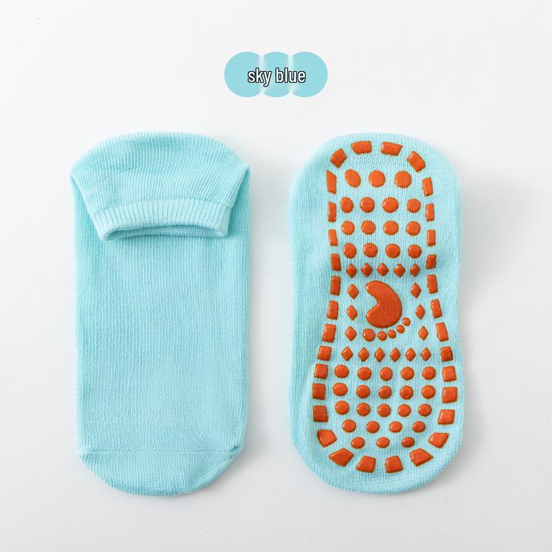 

Non-slip Trampoline & Yoga Socks for Adults & Kids – Thin Style, Long Tube 1-4 Years [Under Approx. Size 28]