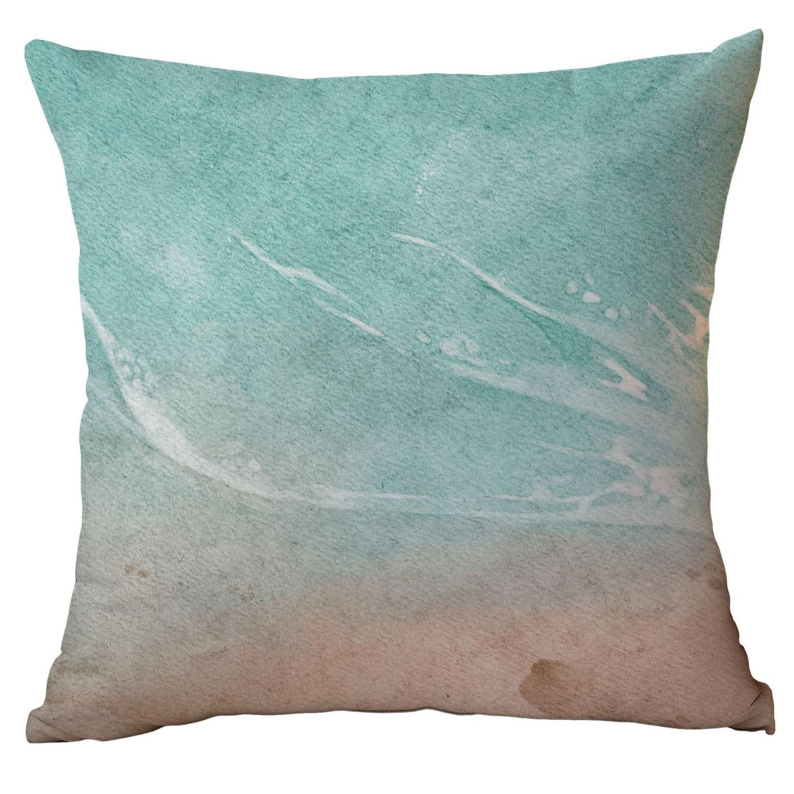 

Абстрактная акварельная наволочка с океаном, подушка для гостиной, стула, дивана, спинки, офисная наволочка 45 * 45Cm