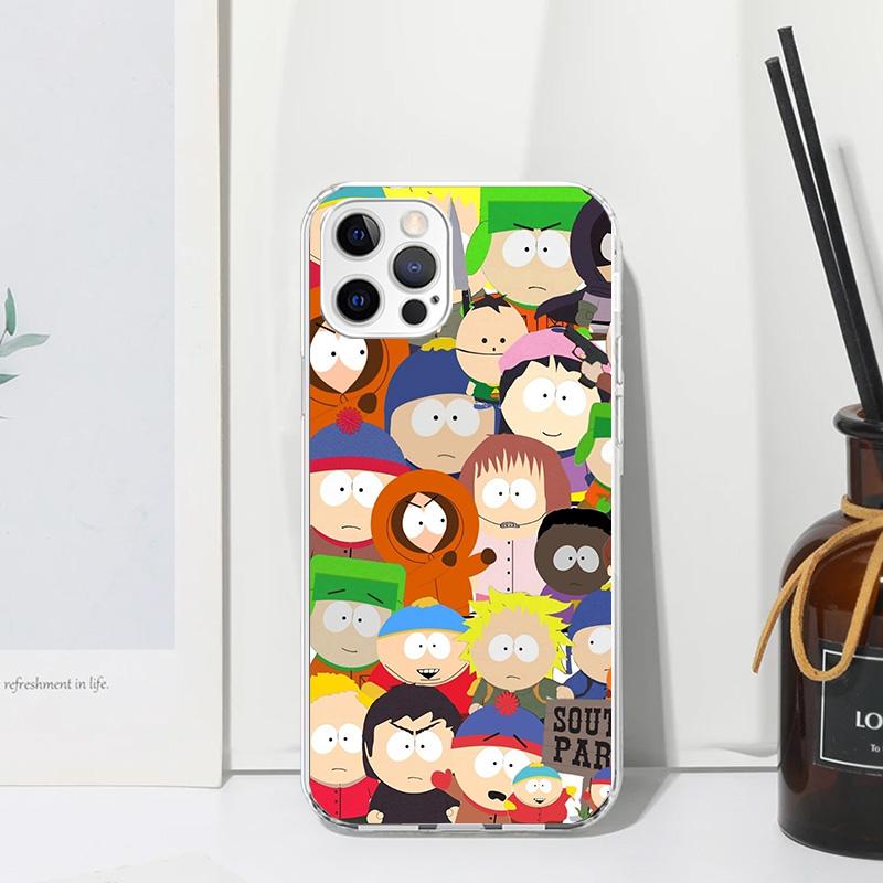 Cartoon S-South-Parkes Phone Case For Iphone 17 Air 16 15 Plus 16E 14 Pro Max 13 Mini 12 11 7 8 SE Fundas Soft Back Cover 17 Air