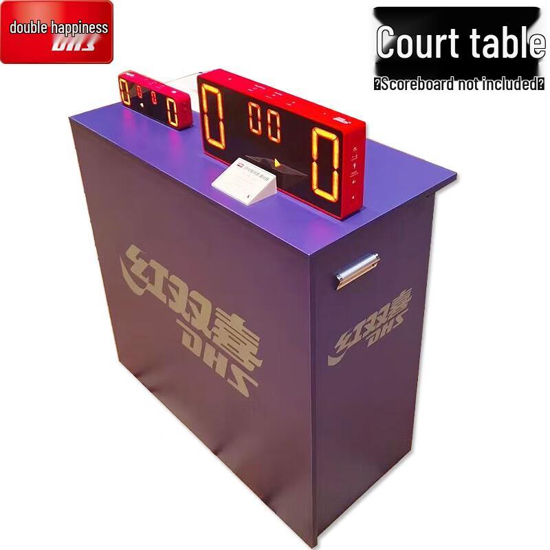Red Double Happiness Ping Pong Referee Table