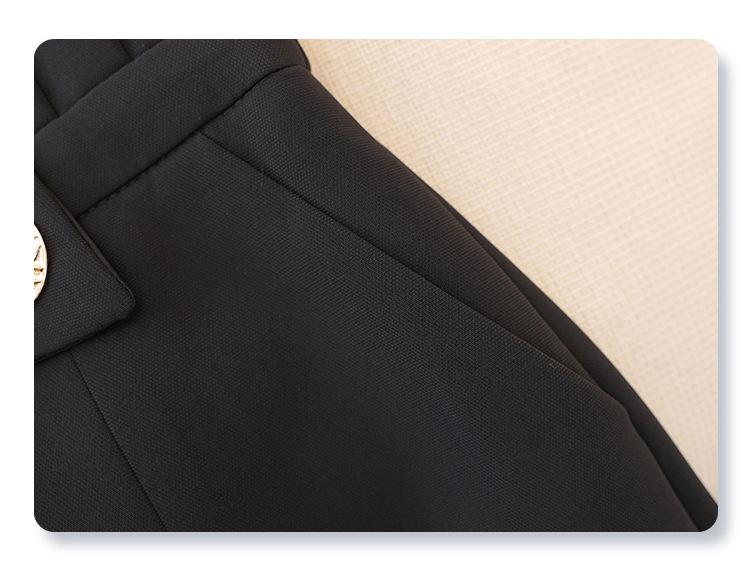 Women's Asymmetrical Suit Shorts - High Waist A-line Wide Leg Pants for Spring/Summer/Autumn 2026