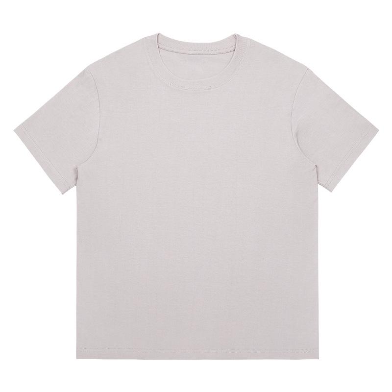 230G Cotton Heavy Short-Sleeved Men's T-shirt Casual Loose-Fitting T-shirt Wholesale Solid Color Spring and Summer Men's Clothes