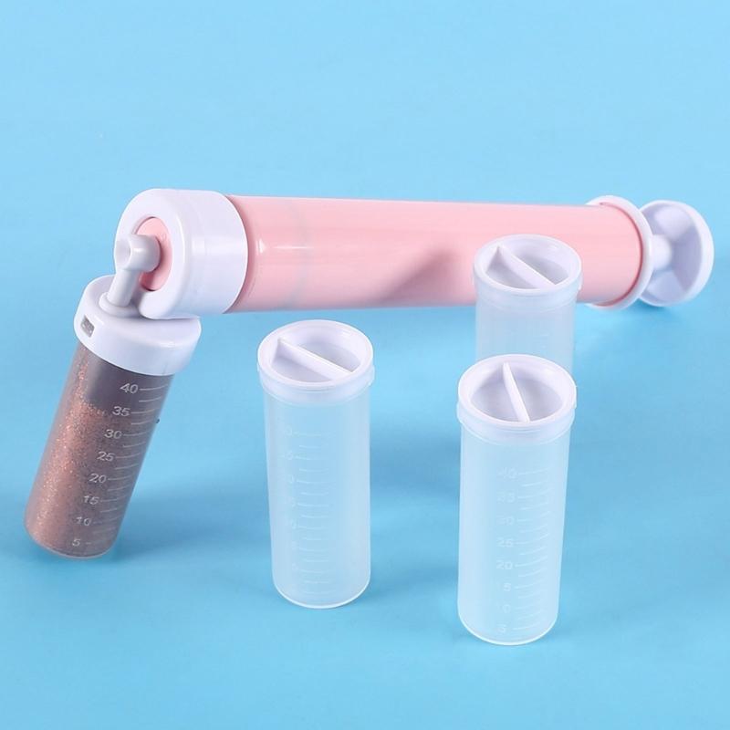 Manual Handheld Cake Decorating Sprayer For Effortlessly Baking With Adjustable Nozzle And Durable Plastic Design