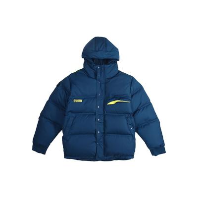 Puma Kurtka puchowa X Ader Error Down z kapturem i grubym, ciepłym puchem na zimę Unisex odzież wierzchnia morsko-niebieska 595534-60