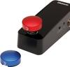 Footswitch Topper of 1 D'Addario PW-FST-02BURD (Pack 2) (1 Blue, Red)