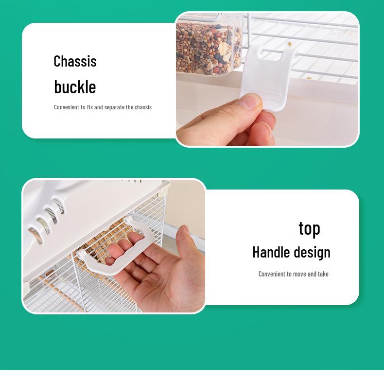 ClearView Zier Vogelkäfig für Finken und Wellensittiche - Großes Villen Design