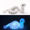 Sparkling 3D Printed Snake Simulated Eye 3D Articulated Snake Toys  Kid Gift