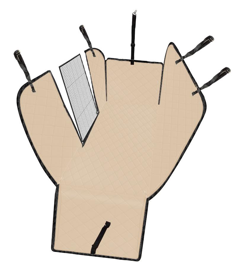 Quilted Thickened Pet Car Seat Cover - Protective Rear Seat Mat for Dogs