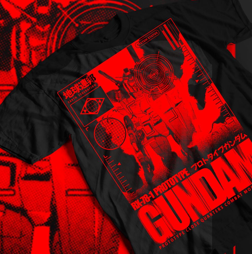 Gundam Wing T-Shirt Japanese Anime Tshirt Manga Shirt Graphic Art All Size