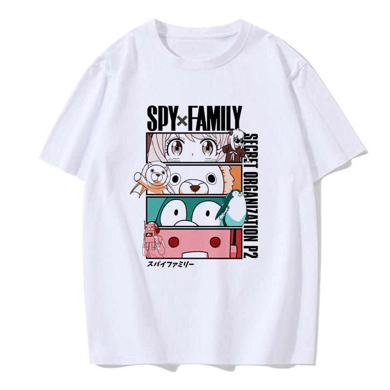 Eden Academy Japanese Anime SPY × FAMILY T-Shirt Cotton Graphic Tee Unisex Unisex Summer Streetwear