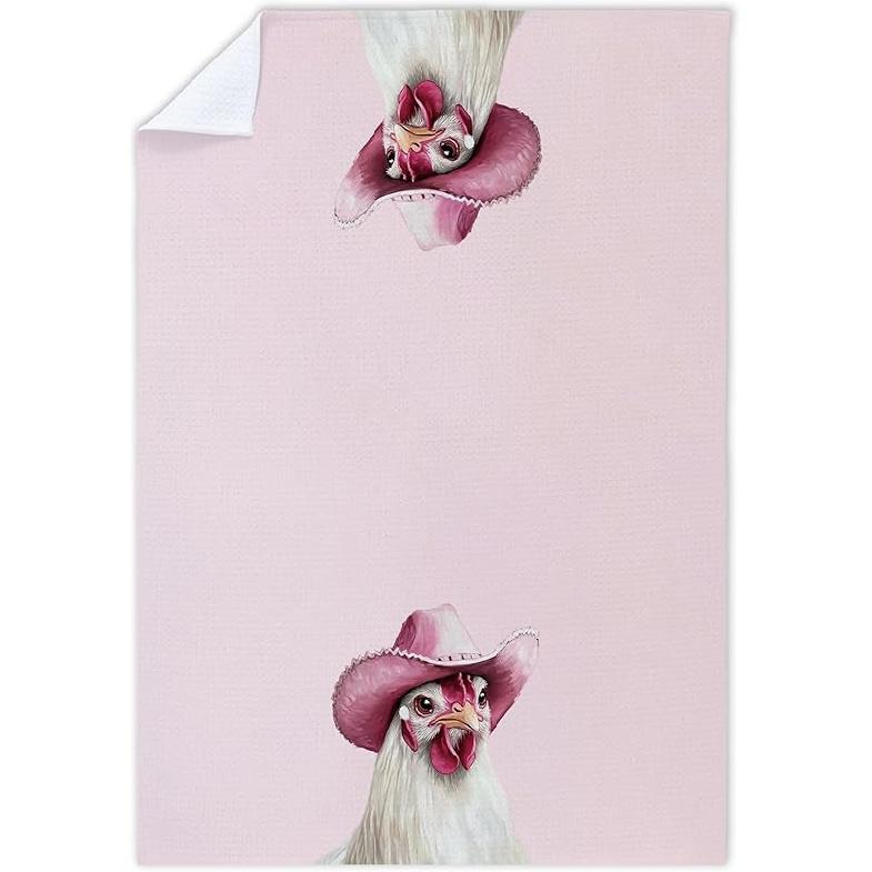 Cabana Bro Western Cowboy Crocodile Kitchen Towels, Gifts for Animal Lovers Women Decorative Hand Towels for Bathroom, Rustic Farmhouse Cowboy