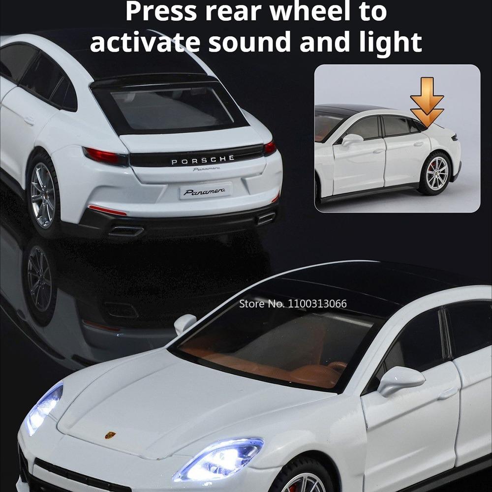 1:24 Scale Panamera ES 300h Metal Diecast Model Toys Cars Wheel Pull Back Miniature Car Toy Wheels Turned Vehicle Model Ornament