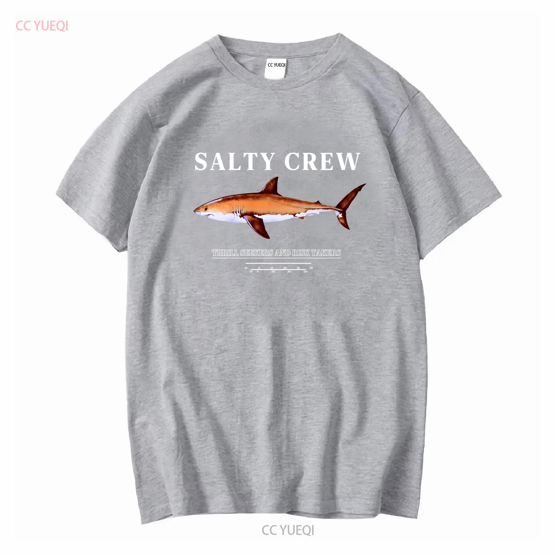 

Salty Crew Велика світло-блакитна аквамаринова футболка риболовля пляжне життя дуже добре довгі або короткі рукави вінтажний Потертий з принтом S