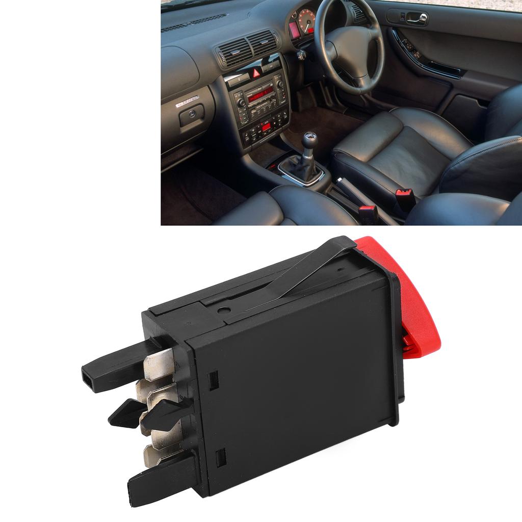 Hazard Warning Emergency Light Button 8L0 941 509M Modification Replacement for A3 09 1996‑07 2001