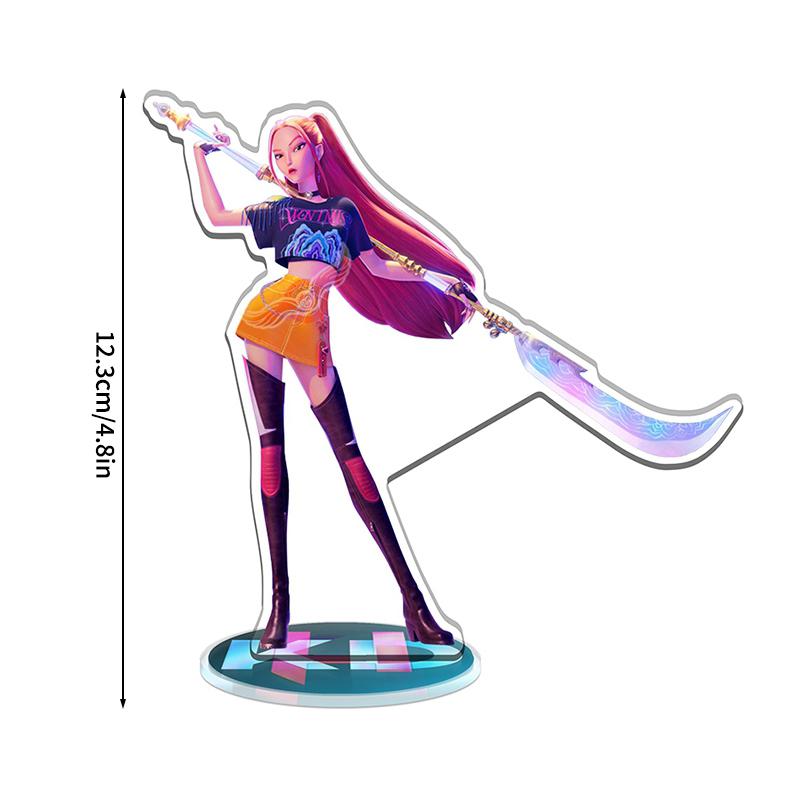 K-pop Demon Hunters Desktop Ornament Hunters Boys Group Figure Acrylic Stand Cartoon Ornaments Anime Po Frame
