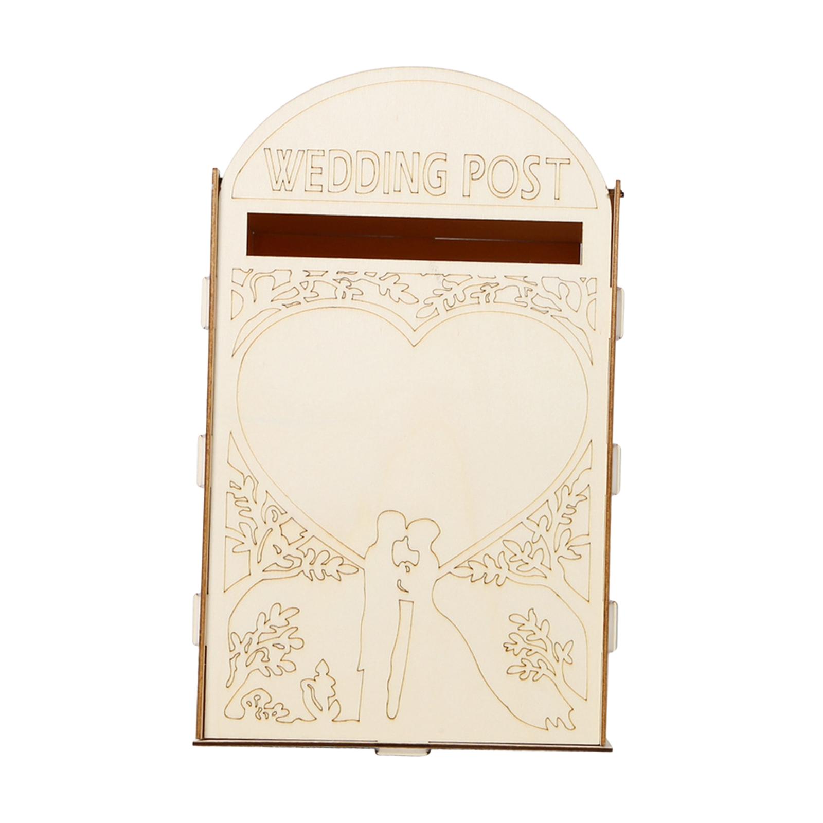 

Wedding Card Box Wedding Decorations Rustic Postbox for Party Bridal Shower