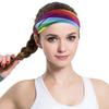 Barevná sportovní čelenka Vysoká elasticita Prodyšná Posilovna Běh Jóga Gumičky do vlasů Venkovní sportovní čelenky Tenisová čelenka