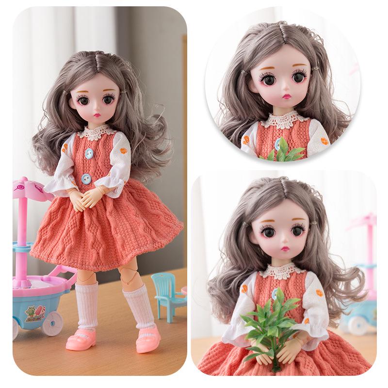 30cm Yitian Barbie Doll Set: BJD Doll with Music, Wedding Dress, and Outfit Changes