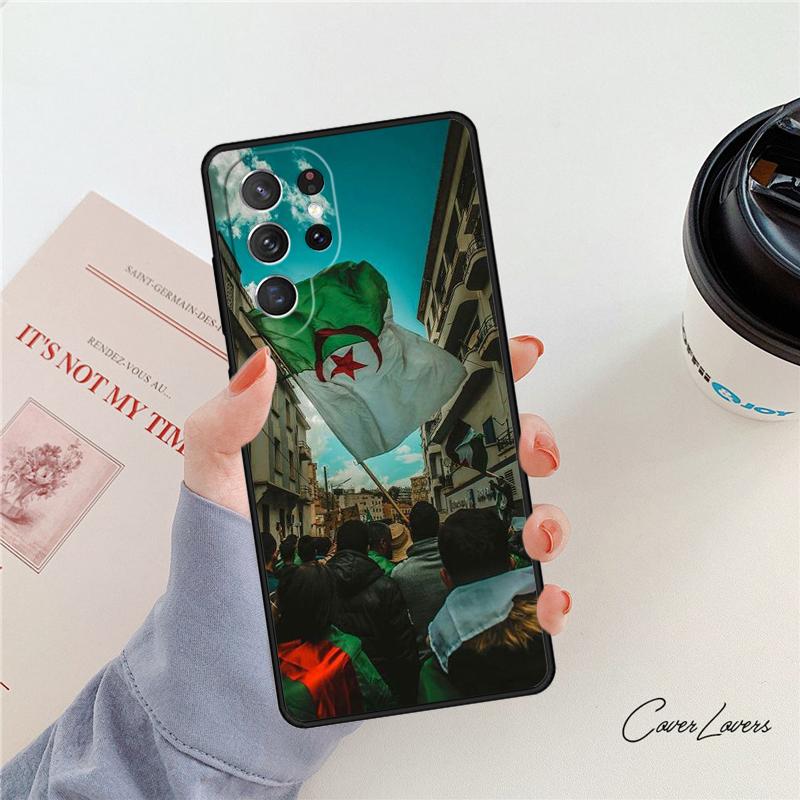 Algeria Flag Algerian phone case For Samsung Galaxy S24 S25 S23 S22 Ultra Note 10 20 Plus S20 S21 FE Cover